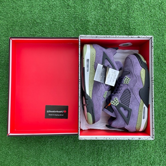 -Edm- 👾*NEW* Air Jordan 4 Retro “Canyon Purple” (Sz 8.5) - Picture 9 of 10